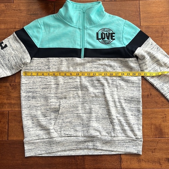 Flirtitude Active Sweatshirt Girls Size M Kangaroo Pocket in front - Picture 10 of 10